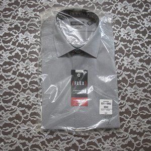 Van Huesen Flex Fit Grey Long Sleeve Button Down